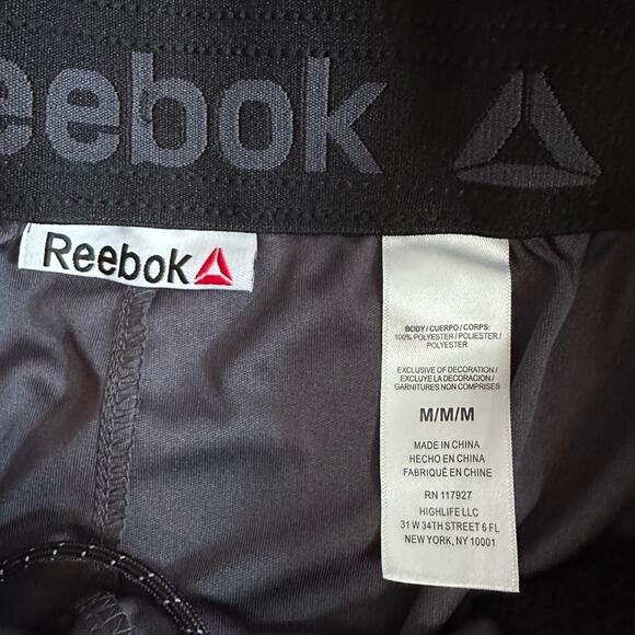 Reebok Fixed Training Charcoal Grey Black Mens Medium NWT Exercise Gym Workout - Picture 7 of 10